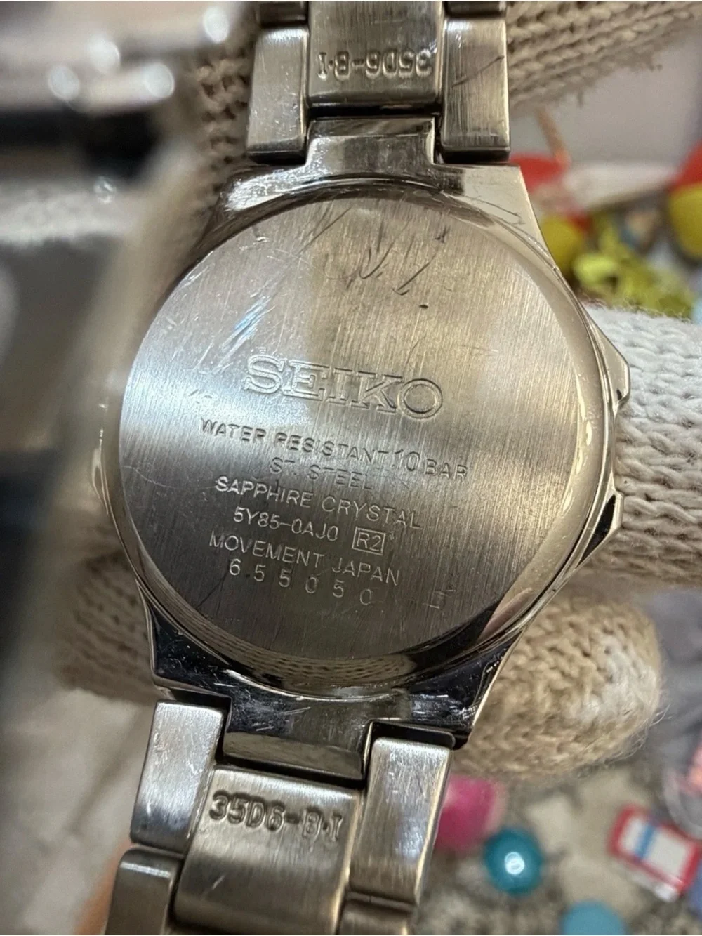 Seiko Coutura SUK008 Womens Diamond Watch Two Tone Multi Hand Calendar 100M